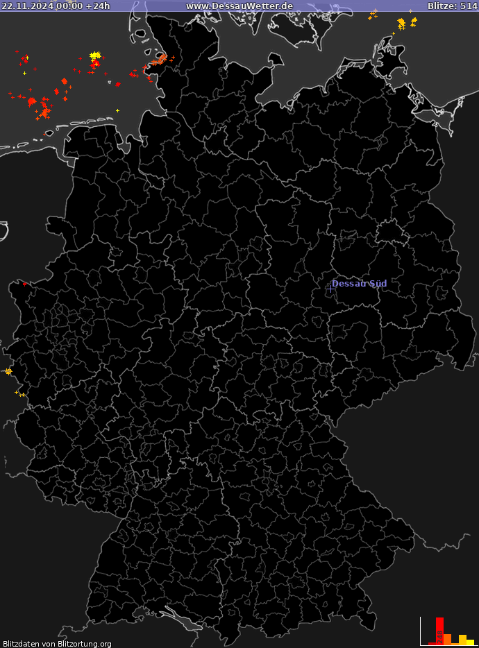 Blitzkarte Deutschland 22.11.2024